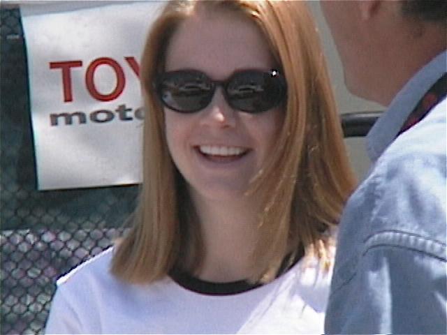 Melissa at the Long Beach Grand Prix in 1999